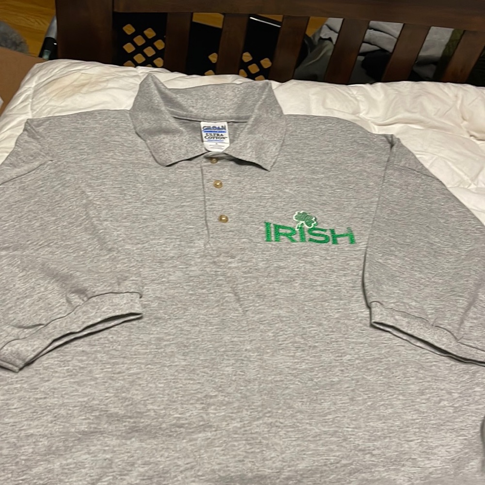 Irish emblem golf shirt XL